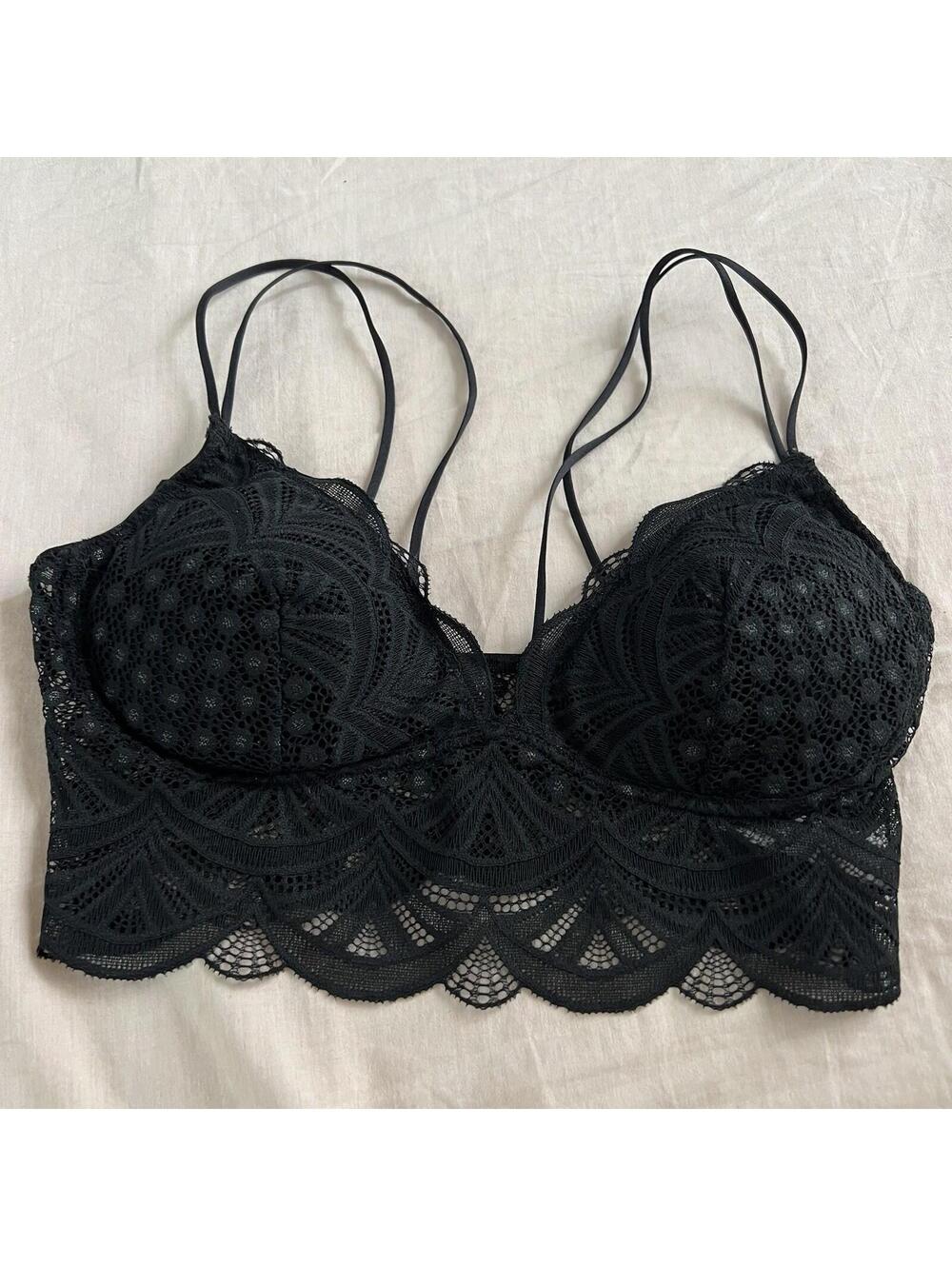 Auden lacey black lingerie Bra size Small Padded Bralette casual